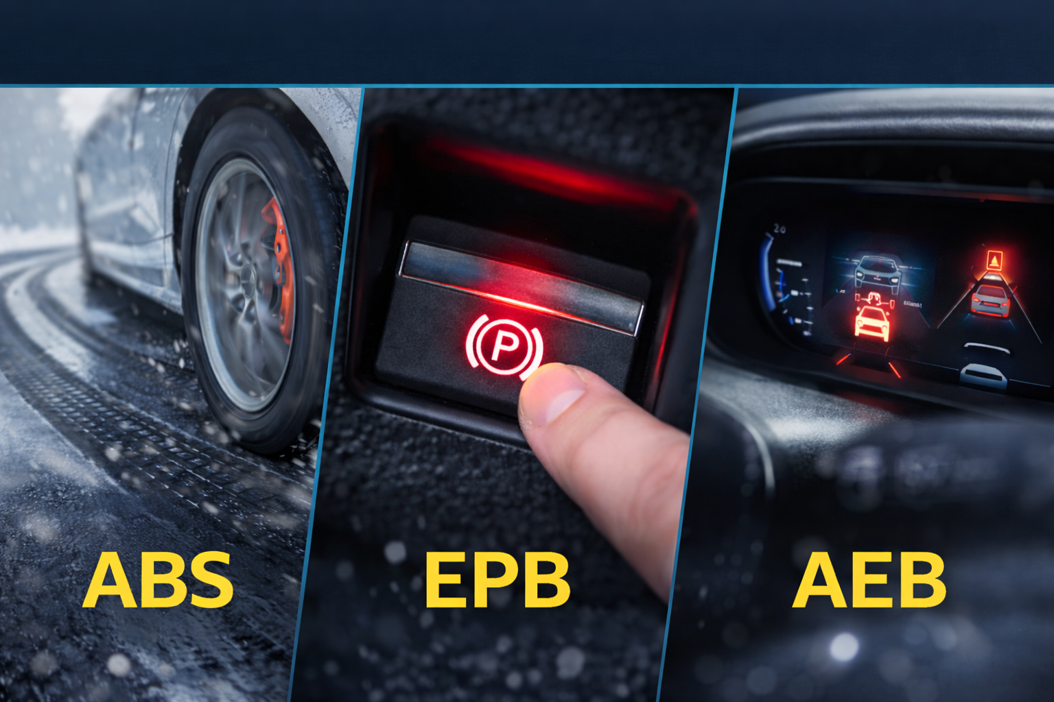مقایسه ترمز ABS و EPB و AEB + کدام بهتر است؟