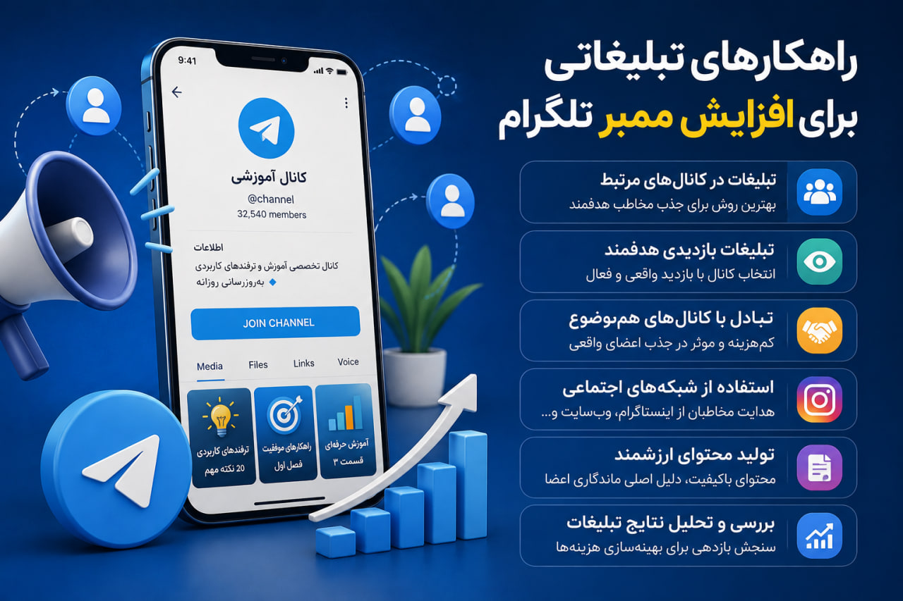 راهکارهای تبلیغاتی برای افزایش ممبر تلگرام؛ کدام روش واقعاً ارزش هزینه کردن دارد؟