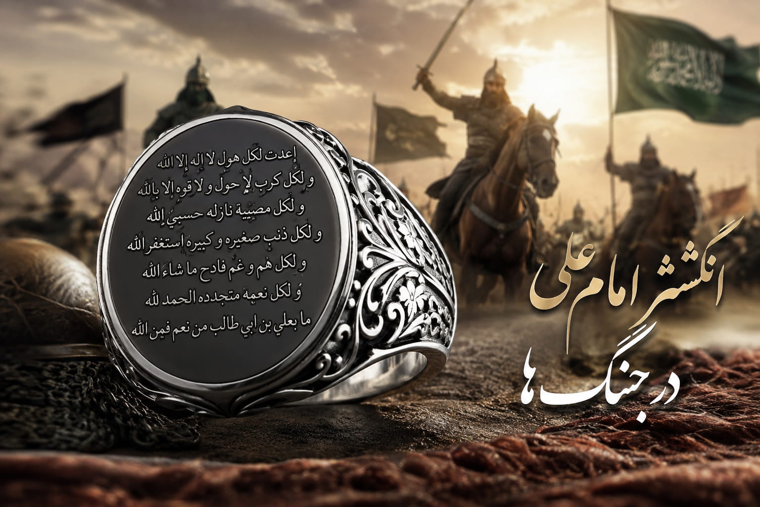 انگشتر امام علی در جنگ ها(راز حکاکی حدید صینی)