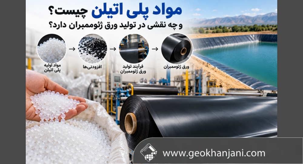 مواد پلی اتیلن چیست و چه نقشی در تولید ورق ژئوممبران دارد؟